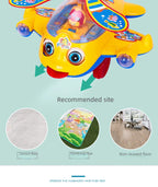 Children's Baby Walker Hand Push Airplane Toy Boys Girls Learning To Walk Infant Step Stool Stall Toy Baby Carrier