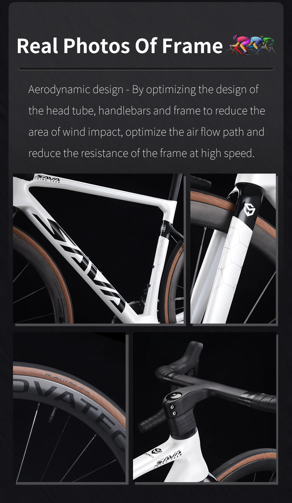 SAVA  Full Carbon Fiber electronic shifting Road Bike with SHIMAN0 ULTEGRA 8170 Di2 Race Class Road Bike 7.2kg