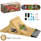 Fingertip Skateboard Children Toys Finger Sports Field Training Props Park Ramp Railings Slope Model Fingertip Skateboard Games