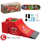 Children's finger sports toys skateboard Finger skateboard props table Creative novelty mini fingertip arc slide toys