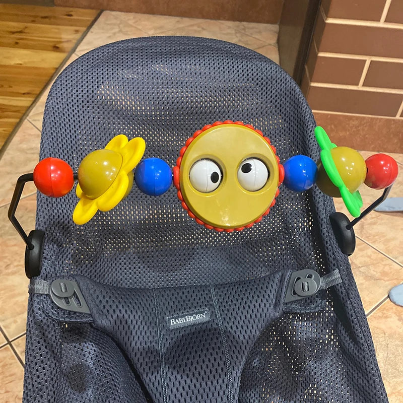 Baby Stroller Arch Mobile Adjustable Musical Cirb Mobile Toys  Versatile Activity Toy Bar for Baby Bouncer Infant Car Seat Toys