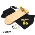 34mm 32mm Maple Wooden Fingerboard Complete Finger Skateboard with Truck and Wheels