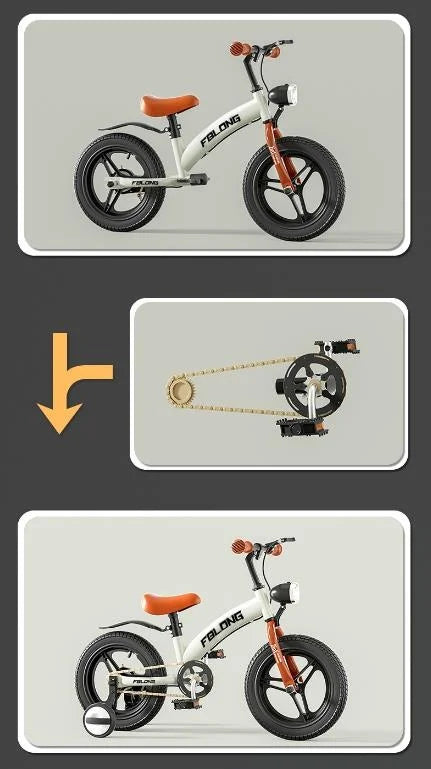 Cycling City's new children's balance bike 2-in-1 12 inch male and female baby scooter hair replacement service New Hot 2024