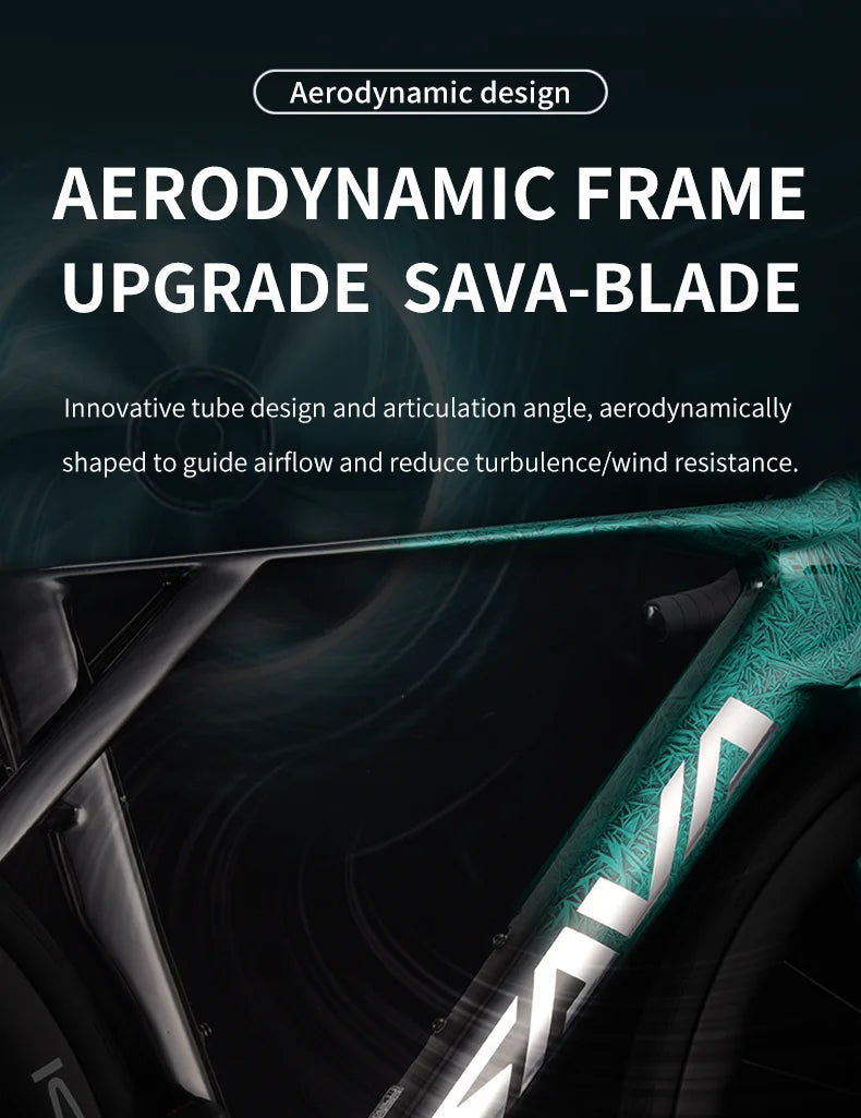 SAVA SLR7 High-End Full Carbon Fiber Road Bike with SHIMAN0 7170 DI2 Kit Competition-Class Road Bike Race Bike