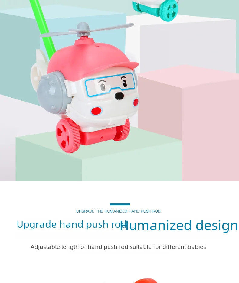 Children's Baby Walker Hand Push Airplane Toy Boys Girls Learning To Walk Infant Step Stool Stall Toy Baby Carrier