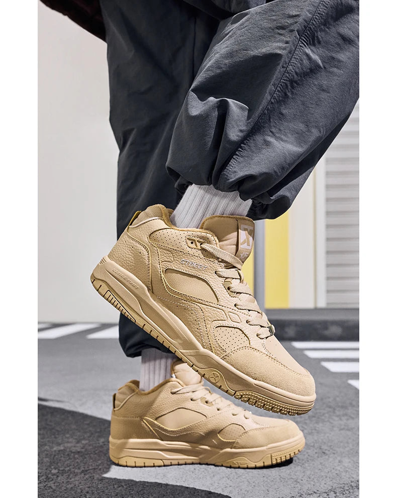 Xtep Yi Xing Cotton Shoes For Men 2024 Winter Shoes Rebound Soft Leisure Durability Support Skateboard Shoes 876419370007