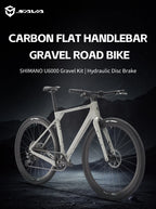 SAVA SF6 Carbon Fiber Gravel Road Bike All Terrain Suitable Off-Road Flat Handlebar Road Bicycle Oil Disc Bicycle Race Bike