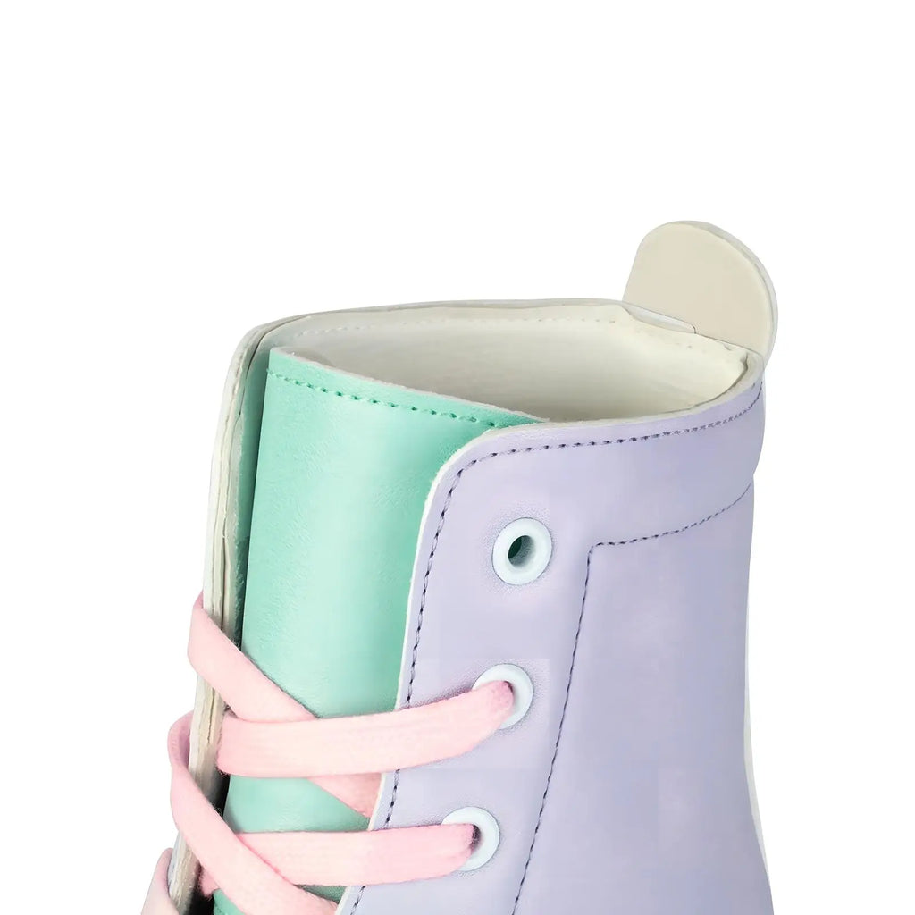 size 32 -41 Leather Double Row Roller Skates Inline Skate Shoes 4 Wheels Sneakers Women Men Adults Outdoor Sports Ice Skating