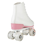 size 32-40 White Roller Skates for Women PU Leather Sneakers Flash Wheels Shoes for Beginners Teens for Woman Girls Boys Adult