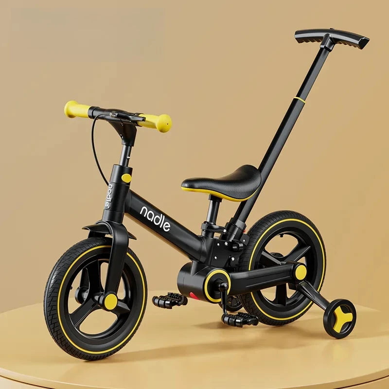 Children's Bicycle Unisex Kids Baby Dual-purpose Bike 2-3 Years Old 5-in-1 Riding Balance Bike Foldable