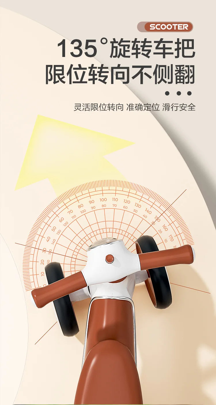 Children's Balance Car Pedalless 1 To 3 Years Old Four-wheeled Baby Sliding Scooter Boys Girls Baby Walkers