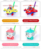 Children's Baby Walker Hand Push Airplane Toy Boys Girls Learning To Walk Infant Step Stool Stall Toy Baby Carrier