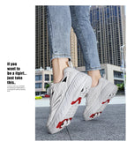 Double Row 4-Wheel Skates Roller Shoes with Wheels Dual-Purpose Roller Sneakers