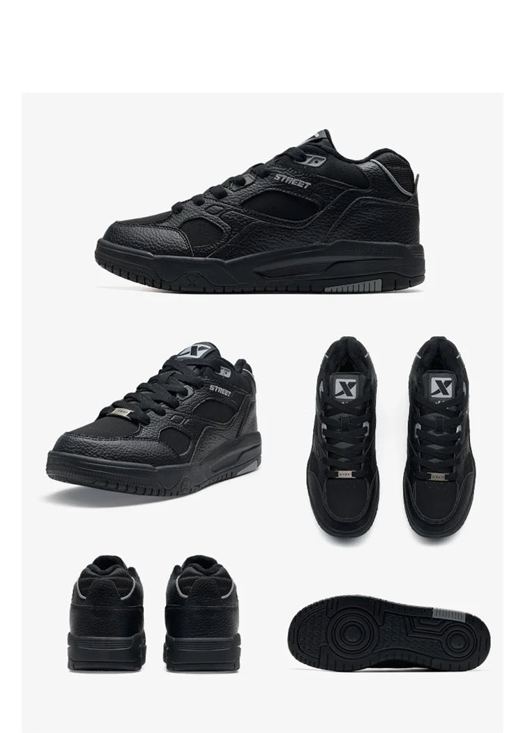 Xtep Yi Xing Cotton Shoes For Men 2024 Winter Shoes Rebound Soft Leisure Durability Support Skateboard Shoes 876419370007