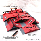 DIY Finger Skatepark 6-in-1 Set Professional Tech Practice Deck Platform Stunt Finger Skateboard Assemble Ramp Park Kits Toys