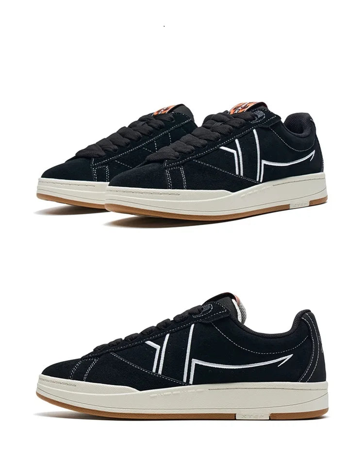 Xtep Jiao Ban Skateboarding Shoes For Men 2024 Autumn Street Style Skate Shoes Durability  Comfortable Sneakers 876319310022