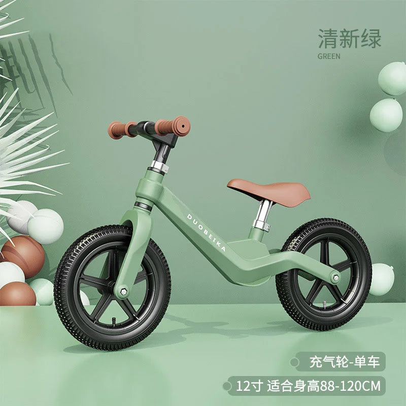 Outdoor Children's Balance Bike Toys Without Foot Pedal Baby Sports Training Walker Bicycle Inflatable Tires Best Gift for Kids