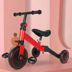 4 in 1 Mode Baby Tricycle Sturdy Detachable Kids Bicycle with Push Handle Multifunctional Toddler Balance Bike For 1-4 Years Old