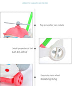 Children's Baby Walker Hand Push Airplane Toy Boys Girls Learning To Walk Infant Step Stool Stall Toy Baby Carrier