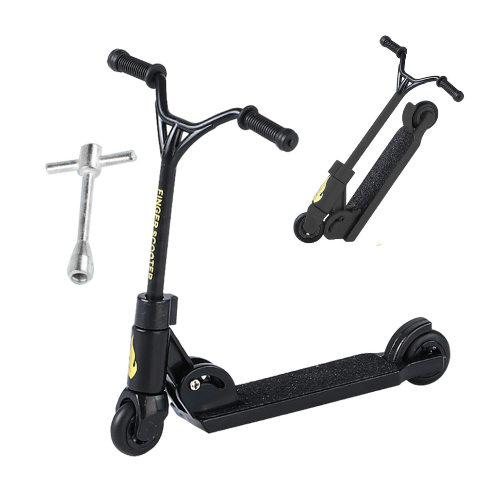 Professional Finger Skateboard Kit Mini Foldable Scooter Toy for Kids & Adults Stunt Tricks Training Set Cool Birthday Gift