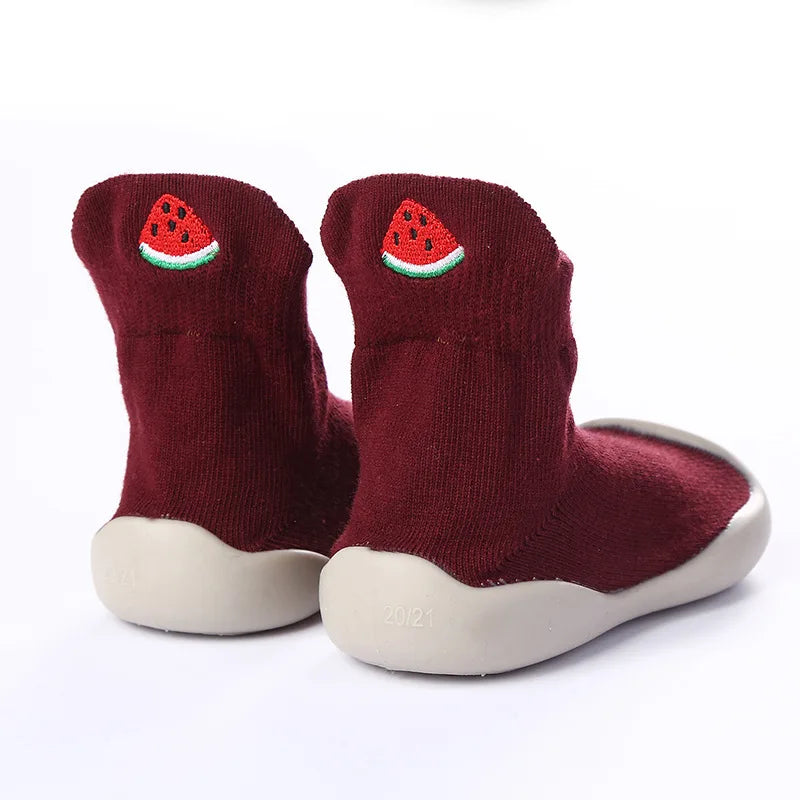 1 Pair Baby Shoes Spring Autumn Cotton Anti-Slip First Shoes Baby Toddler Shoes Cartoon First Walker Kids Soft Rubber Sole Shoe