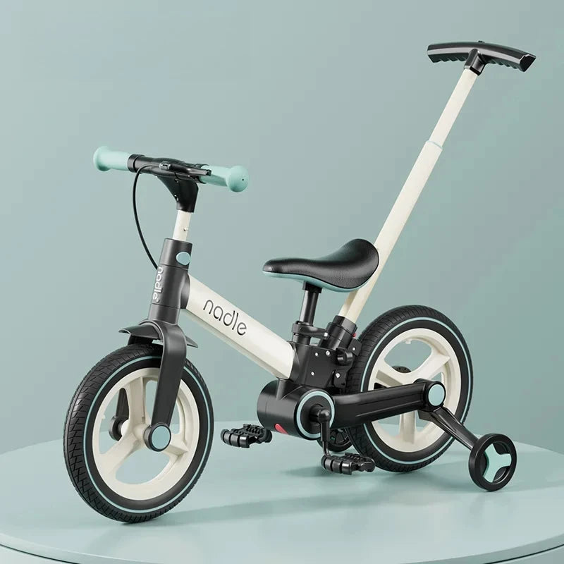 Children's Bicycle Unisex Kids Baby Dual-purpose Bike 2-3 Years Old 5-in-1 Riding Balance Bike Foldable