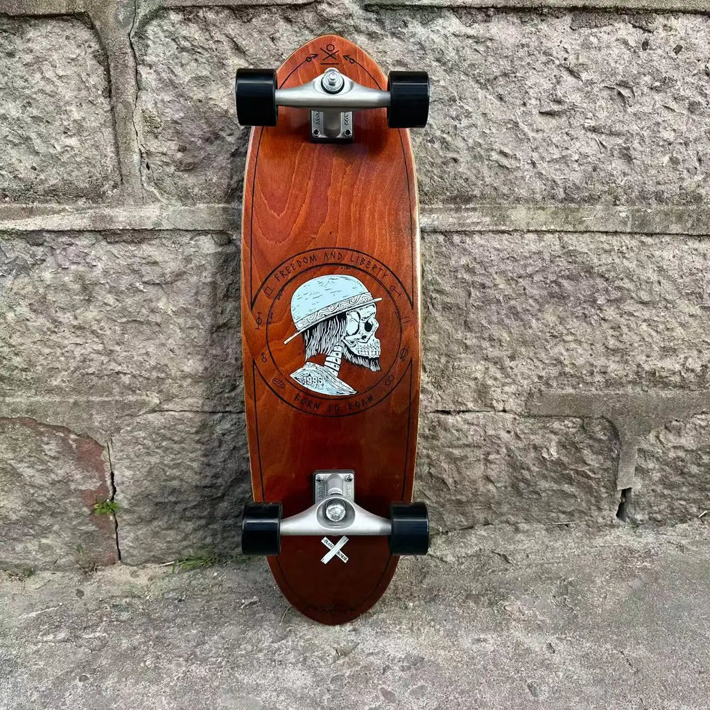Surf Land Skateboard CX4 CX7 Maple Single Kick Carving Cruiser Skate Board Longboard Pumping Cool Side Sport Street Outdo