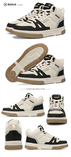 Baasploa Men Winter Sneakers Casual Skateboard Shoes for Men Comfort Plush Warm Cotton Shoes Non-Slip Outdoor Male Sneakers