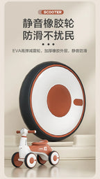 Children's Balance Car Pedalless 1 To 3 Years Old Four-wheeled Baby Sliding Scooter Boys Girls Baby Walkers