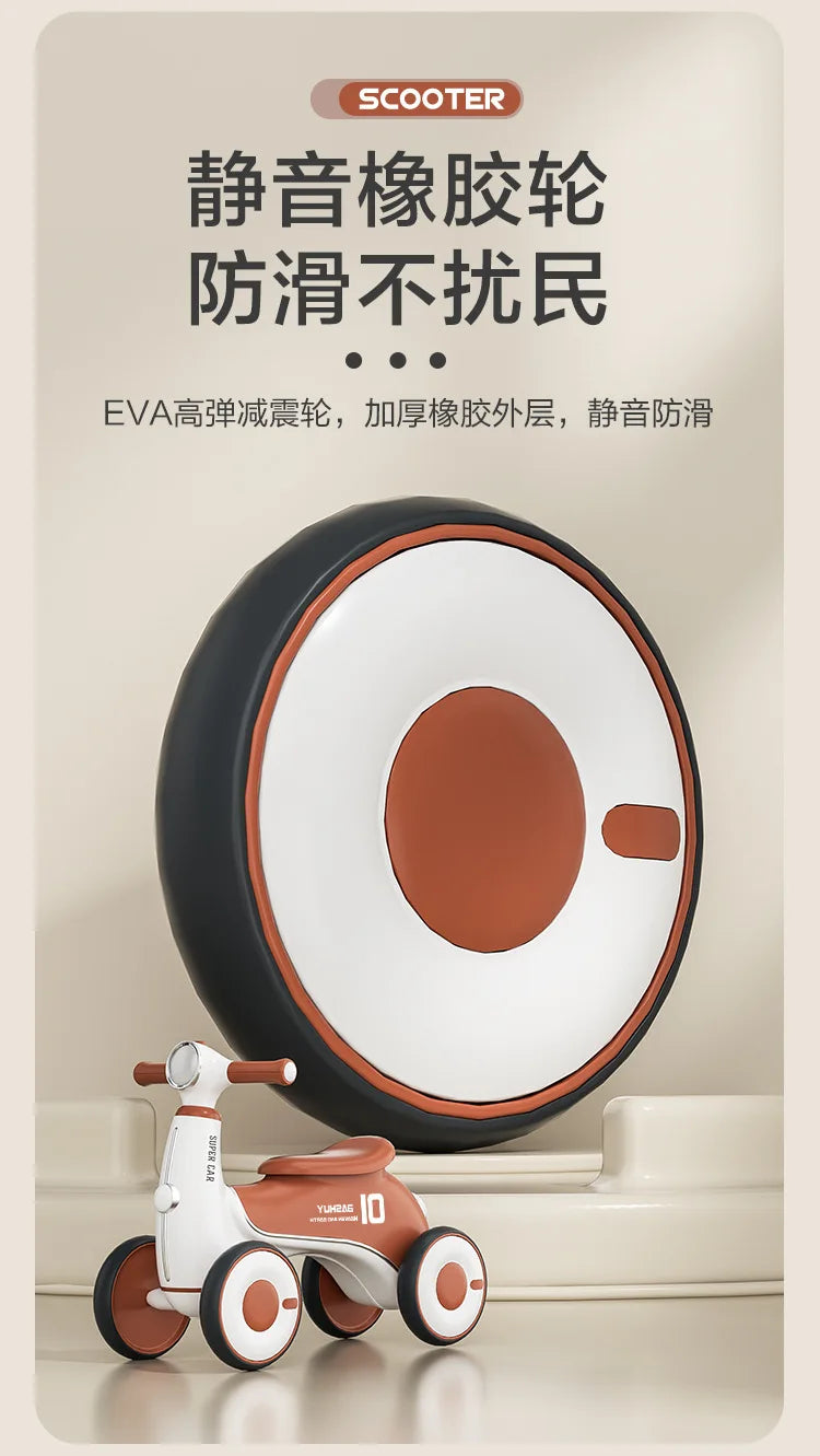 Children's Balance Car Pedalless 1 To 3 Years Old Four-wheeled Baby Sliding Scooter Boys Girls Baby Walkers