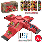 Fingertip Skateboard Children Toys Finger Sports Field Training Props Park Ramp Railings Slope Model Fingertip Skateboard Games