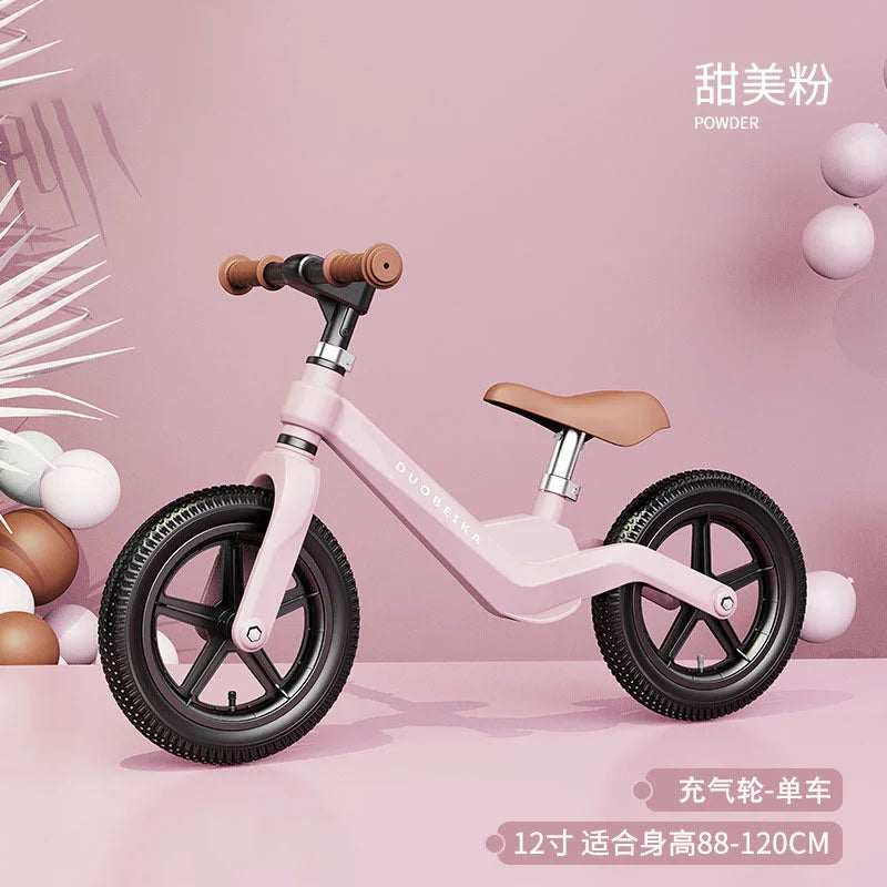 Outdoor Children's Balance Bike Toys Without Foot Pedal Baby Sports Training Walker Bicycle Inflatable Tires Best Gift for Kids