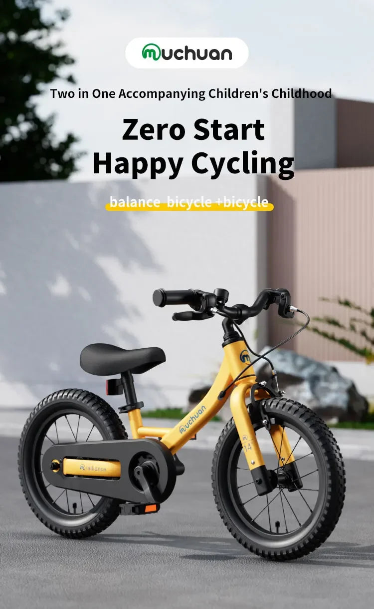 muchuan kids balance bike bike 2 in 1 2-6 years old aluminum alloy