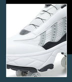 Double Row 4-Wheel Skates Roller Shoes with Wheels Dual-Purpose Racing Roller Sneakers Skateboard Shoes Speed Roller Skate Shoes