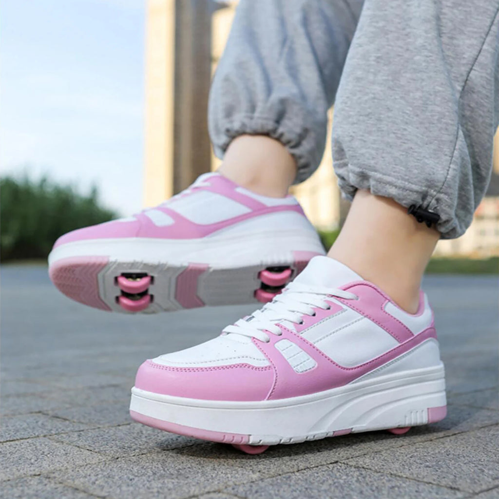 Roller Skate Shoes Kids Snickers With Wheels Children Rollerskates Fashion Outdoor Sports Shoes Girls Boys Gifts For Kids