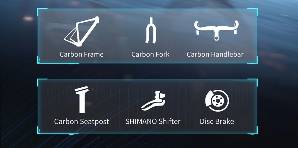 SAVA NEW STAR SHIP Carbon Road Bike, Adult Racing Bike, Equipped With Shimano 105 R7100, 24-Speed Hydraulic oil Brakes