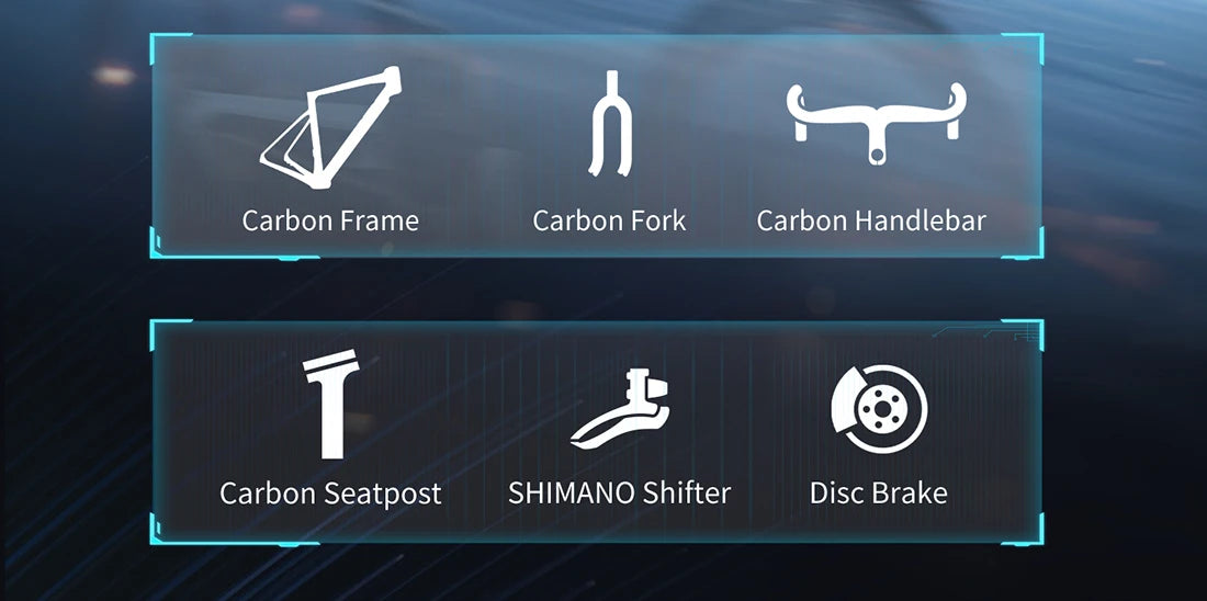 SAVA NEW STAR SHIP Carbon Road Bike, Adult Racing Bike, Equipped With Shimano 105 R7100, 24-Speed Hydraulic oil Brakes