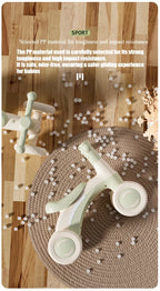 Riding Toy Balance Bike Silent Glider Learning Walker Children's Training Riding Belt Safety Wheel Indoor Outdoor Birthday Gift