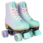 size 32 -41 Leather Double Row Roller Skates Inline Skate Shoes 4 Wheels Sneakers Women Men Adults Outdoor Sports Ice Skating