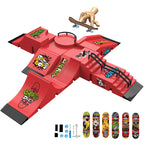Fingertip Skateboard Children Toys Finger Sports Field Training Props Park Ramp Railings Slope Model Fingertip Skateboard Games