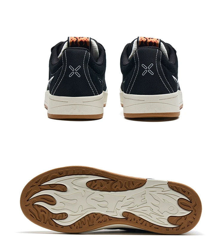 Xtep Jiao Ban Skateboarding Shoes For Men 2024 Autumn Street Style Skate Shoes Durability  Comfortable Sneakers 876319310022