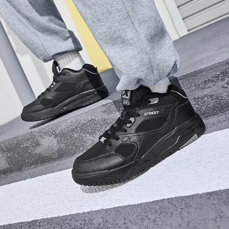 Xtep Yi Xing Cotton Shoes For Men 2024 Winter Shoes Rebound Soft Leisure Durability Support Skateboard Shoes 876419370007