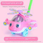 Children's Baby Walker Hand Push Airplane Toy Boys Girls Learning To Walk Infant Step Stool Stall Toy Baby Carrier