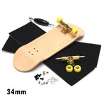 34mm 32mm Maple Wooden Fingerboard Complete Finger Skateboard with Truck and Wheels