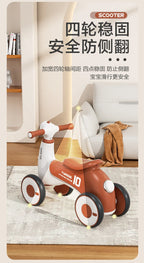 Children's Balance Car Pedalless 1 To 3 Years Old Four-wheeled Baby Sliding Scooter Boys Girls Baby Walkers