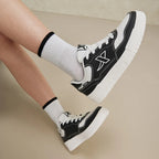 Xtep Skateboarding Shoes For Women 2024 Summer Trekking Women's Skate Shoes Breathable Outdoor Support Sneakers 876318310030