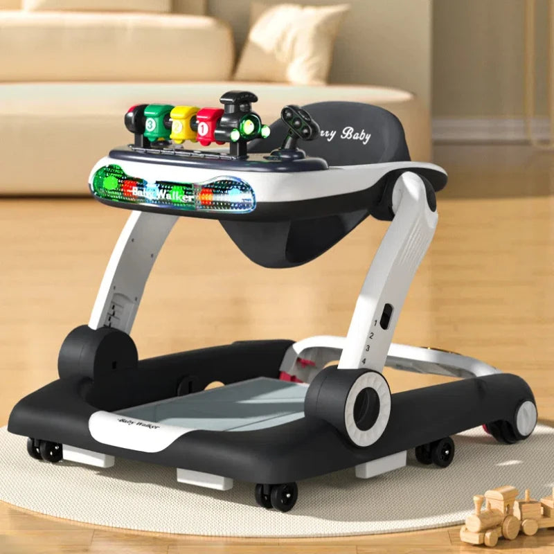 Baby Walker Anti-O-leg Rollover Multi-functional Baby Walker Anti Rollover Silent Universal Wheel Rollover Multi-functional