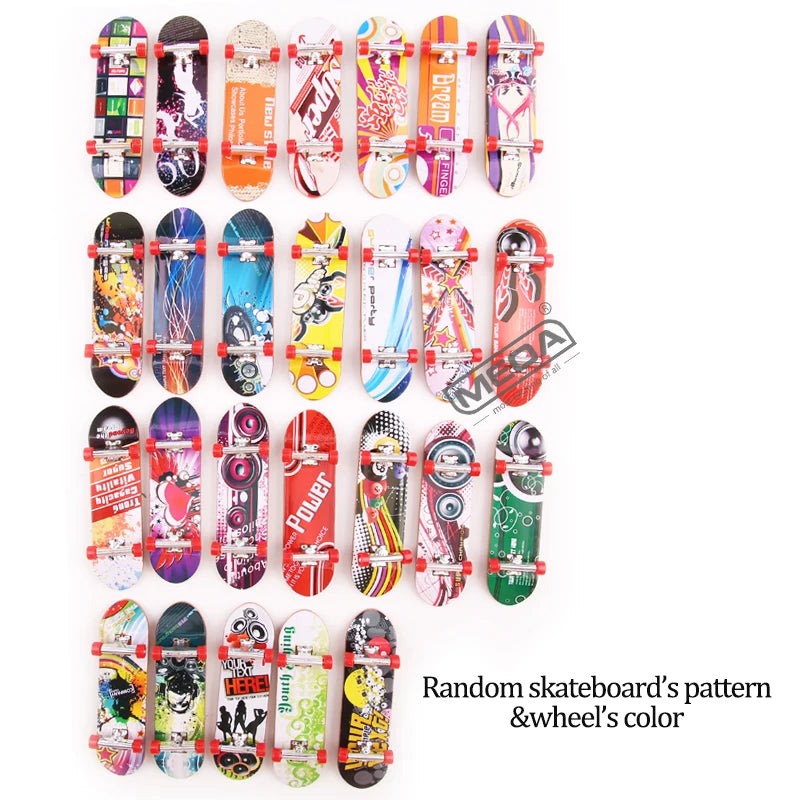 Plastic Fingerboard Toys with Scooter Roller Skating Shoes Tools Wooden Skateboard Platform Finger Skteboard Kits for Kids