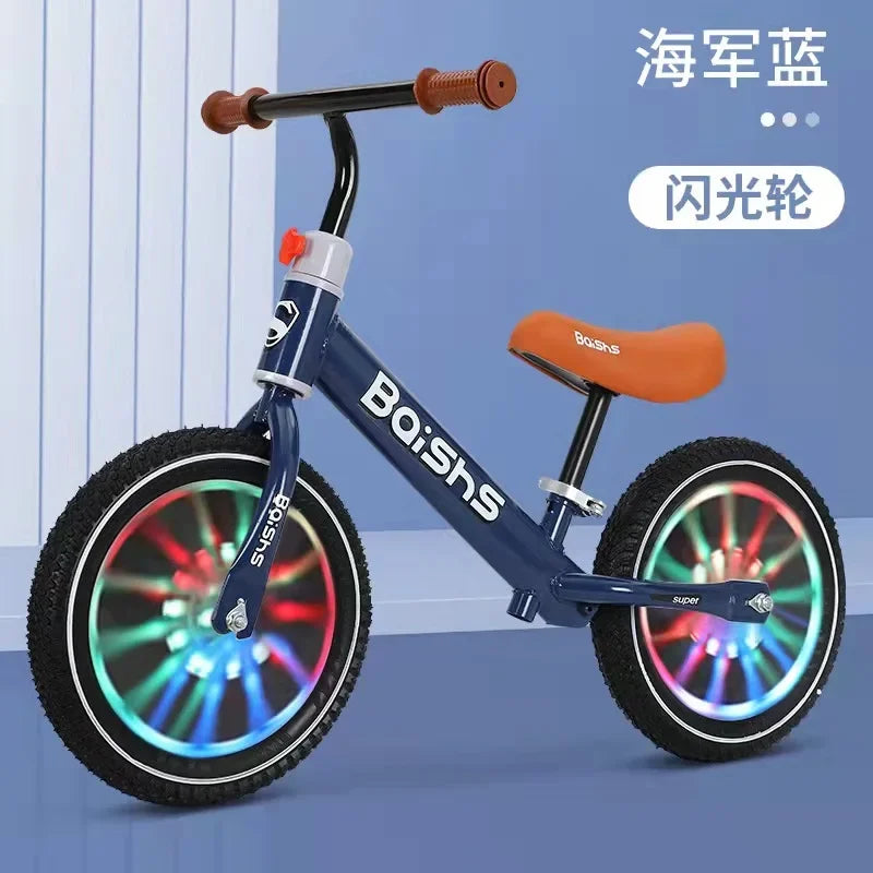 New Detachable Children's Balance Bike Pedalless Bike 2 To 6 Years Old Child Scooter 12-inch Sliding Balance Bike Flash Wheel