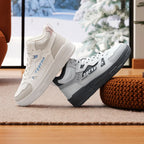 361 Degrees Women Plush Skateboard Shoes Leather Warm Water-repellent Non-Slip Soft Rebound Comfort Female Sneakers 682446613B